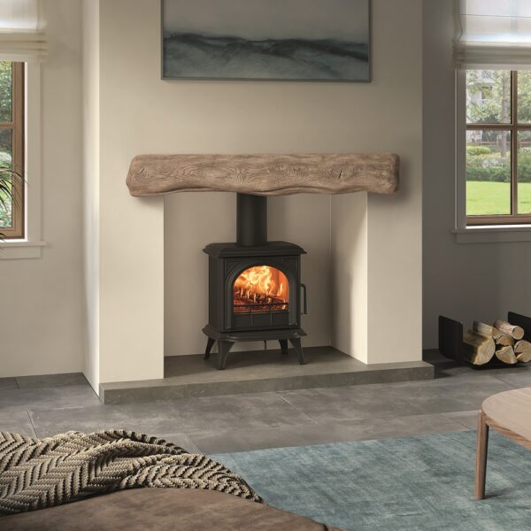 Stovax Huntingdon 20 Wood with Clear Door Lifestyle Image