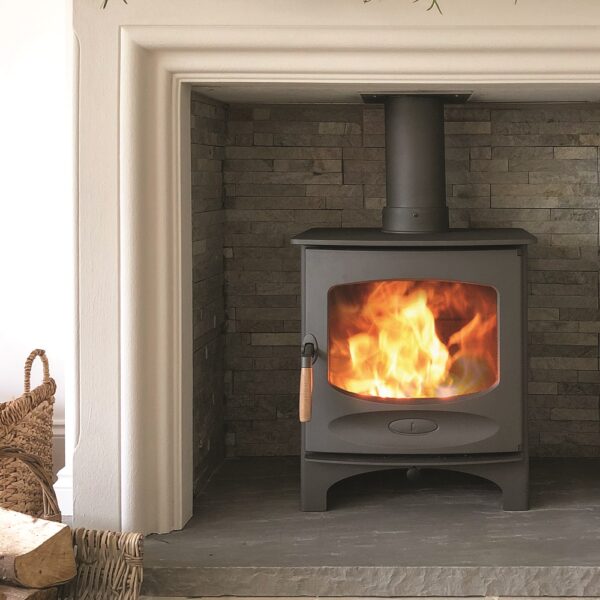 Charnwood C-Five in Gunmetal - Wood-Burning Stove