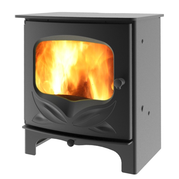 Charnwood Bembridge wood-burning stove in partnership with Country Living - Black Cutout
