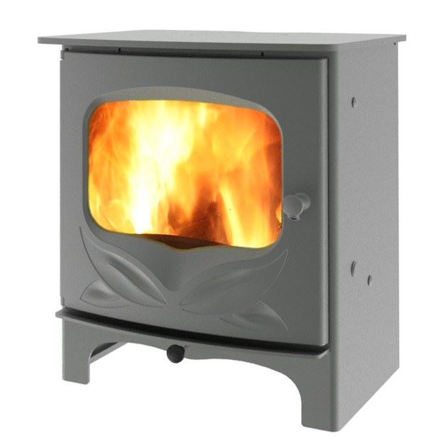 Charnwood Bembridge wood-burning stove in partnership with Country Living - Gunmetal Cutout