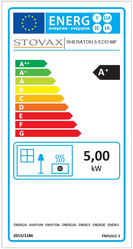 Stovax Sheraton 5 Multifuel Energy Label