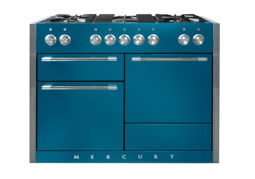 Mercury blue range cooker from Rangemoors