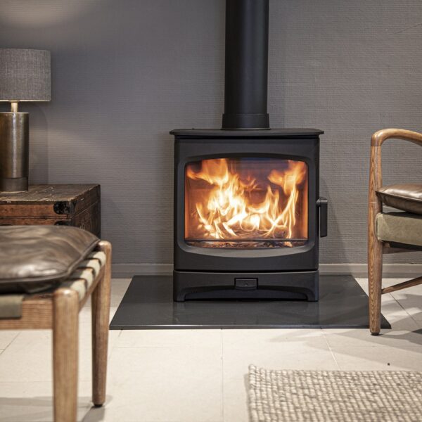 Charnwood Aire 7 Low in Black - Wood-Burning Stove Lifestyle Image