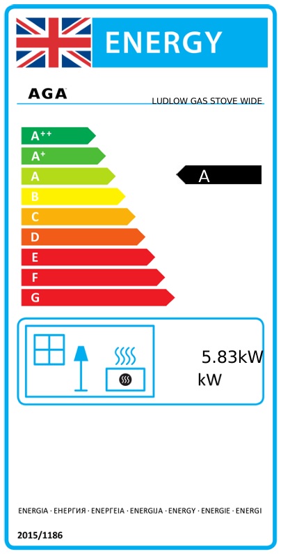 Aga Ludlow EC5W Gas - Energy Label