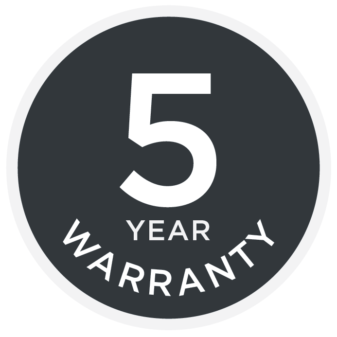 5 Year Warranty Special Offer Promotion Badge