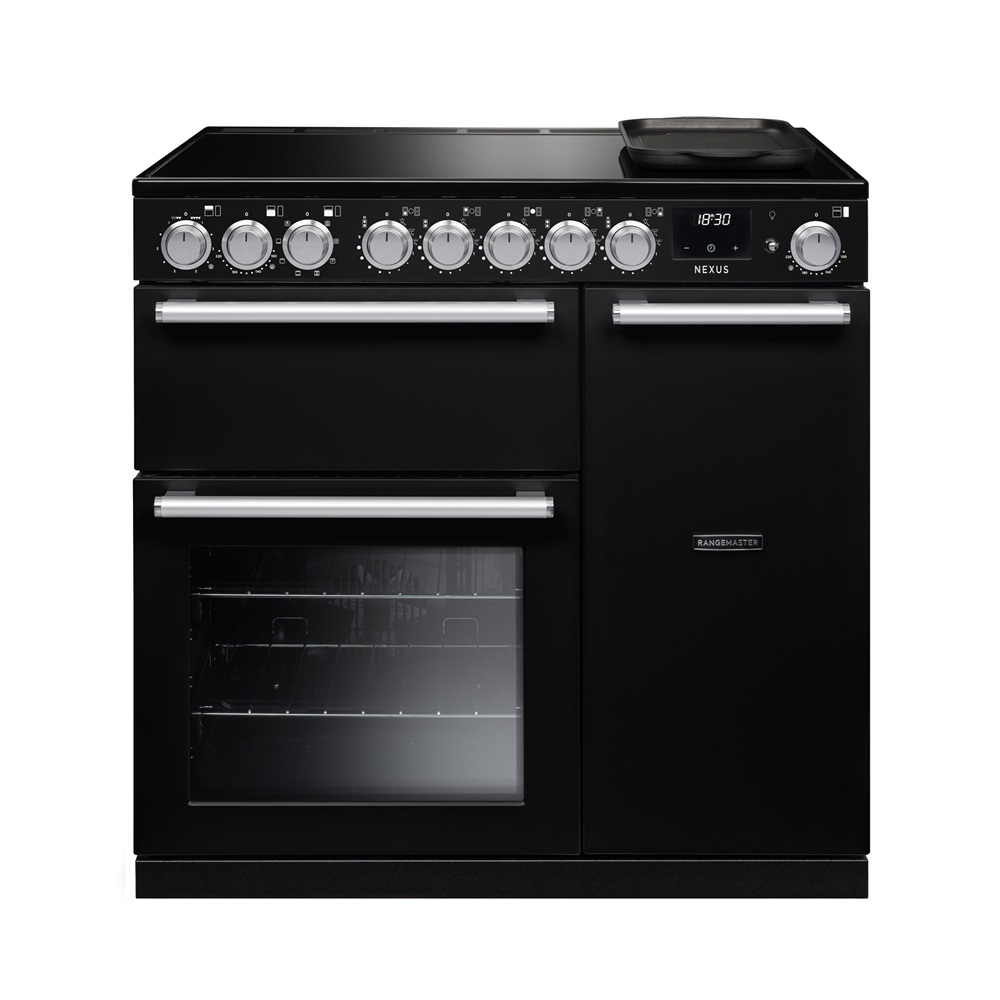Rangemaster Nexus 90 NGC Induction Range Cooker in Gloss Black