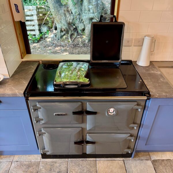 Rayburn 680KCD Conventional Flue in Slate - Ex-Display Showroom Model - Top View