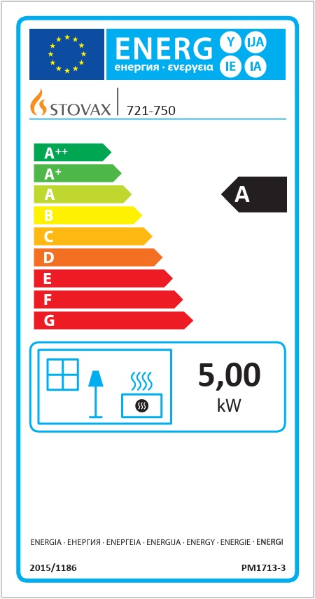 Stovax Stockton 5 Multifuel Energy Label