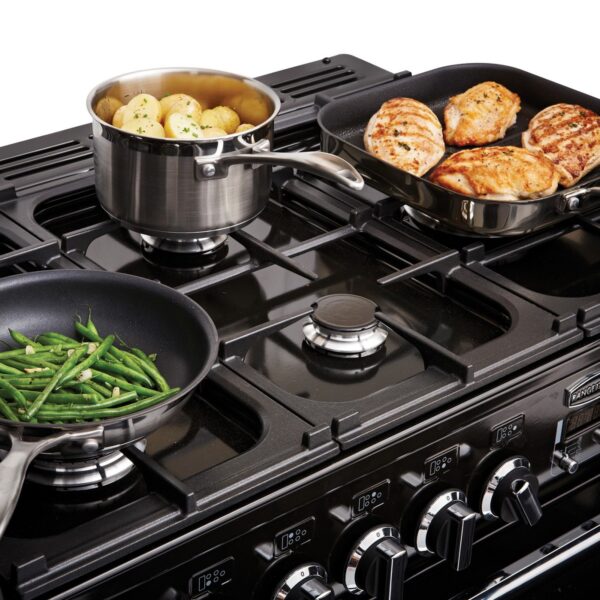 Rangemaster Professional Deluxe 90 Dual Fuel - Lifestyle Cooking Image