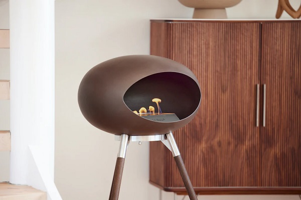 Le Feu Ground High Mocca with Smoked Oak Legs - Landscape Lifestyle