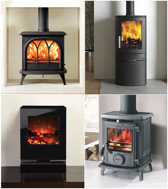 Group Image of Four Wood Burning Stoves - Stovax, ACR, Aga