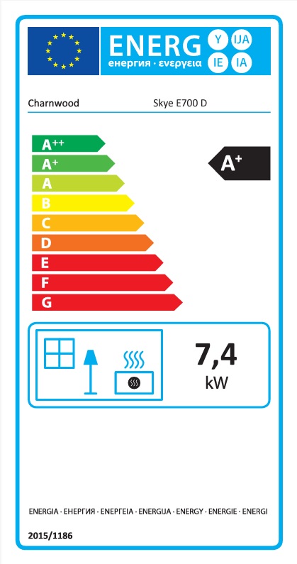 Charnwood Skye E700 Energy Label