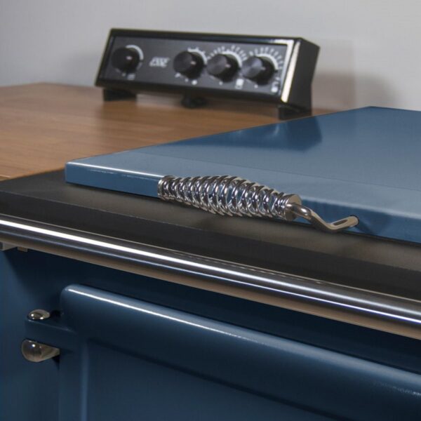 Esse 600 X in Shadow - Ex-Display Electric Range Cooker. Colour Match Bolster Lid Close Up