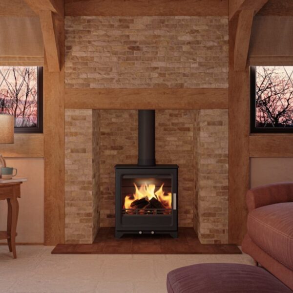 ACR Woodpecker 5 PLUS Lifestyle Image - Indoor Room Setting - Multifuel stoves in Devon and the South West