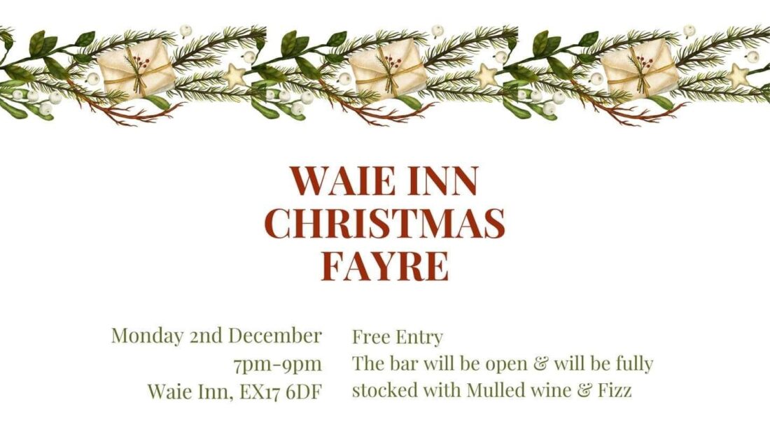 Waie Inn Christmas Fayre - 2nd December 2024