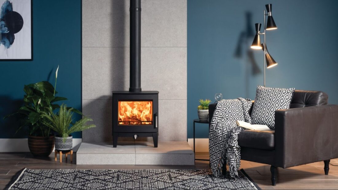 Stovax Futura 5 Wood and Multifuel Stove - Landscape Lifestyle Roomset