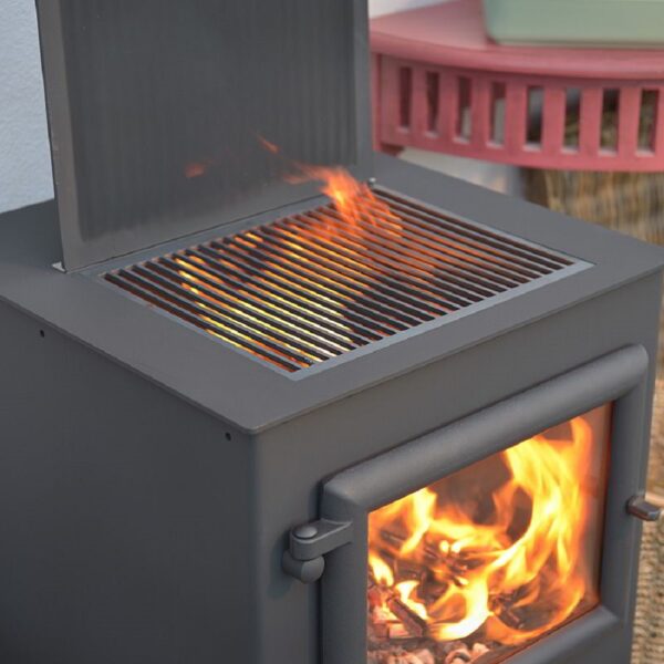 Esse Garden Stove - Outdoor Wood-Burning Fire and Grill - Grill Detail