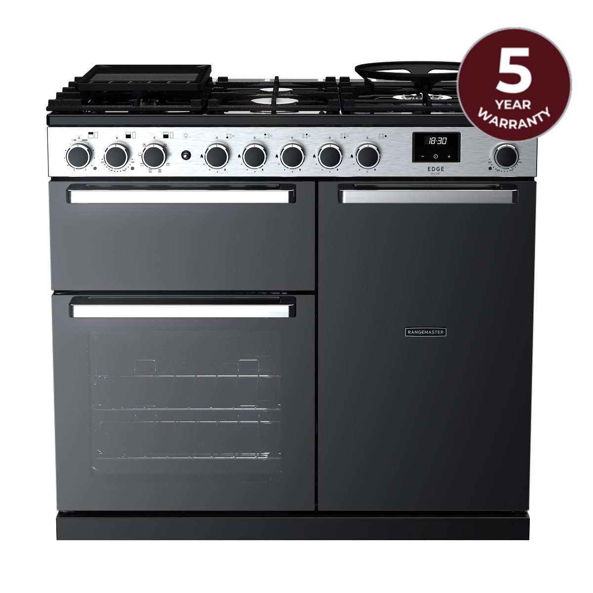 Rangemaster Edge Deluxe 100 Dual Fuel Range Cooker - Cutout