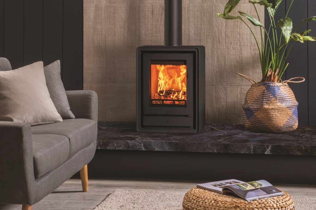 Stovax Riva2 40 Freestanding Multi Fuel Stove - Landscape Lifestyle Image