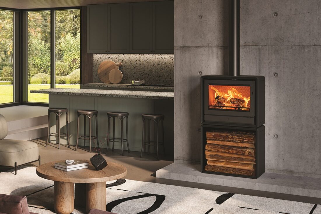 Stovax Riva2 66 Freestanding Wood-Burning Stove - Landscape Lifestyle Image