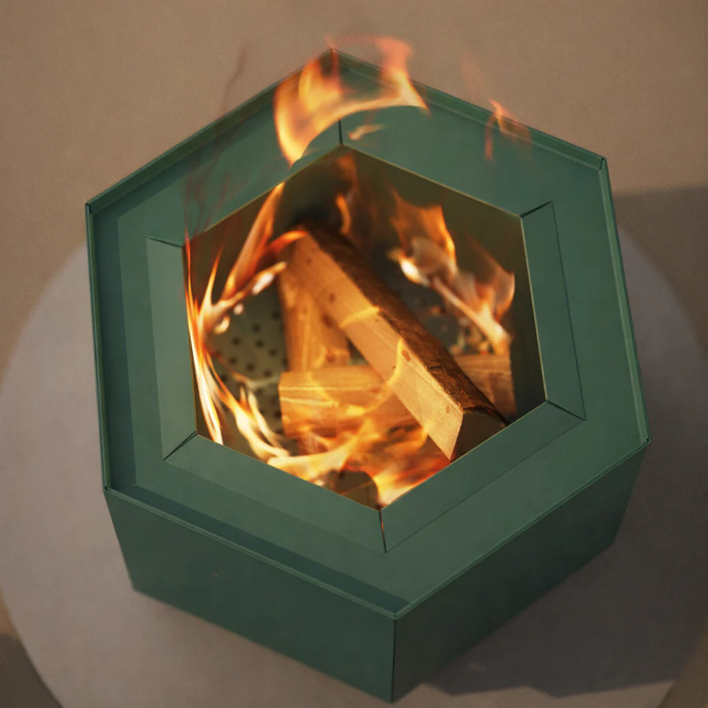 Hex_smokeless_firepit_spruce_green_burning.png Hunter Pollen Hex in Green with flames