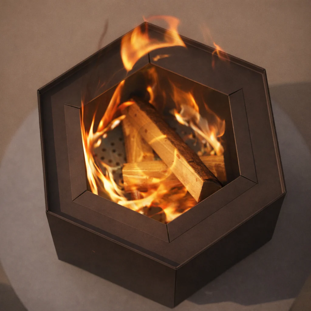 hex_smokeless_firepit_brown_burning.png Hunter Pollen Hex in Brown with flames