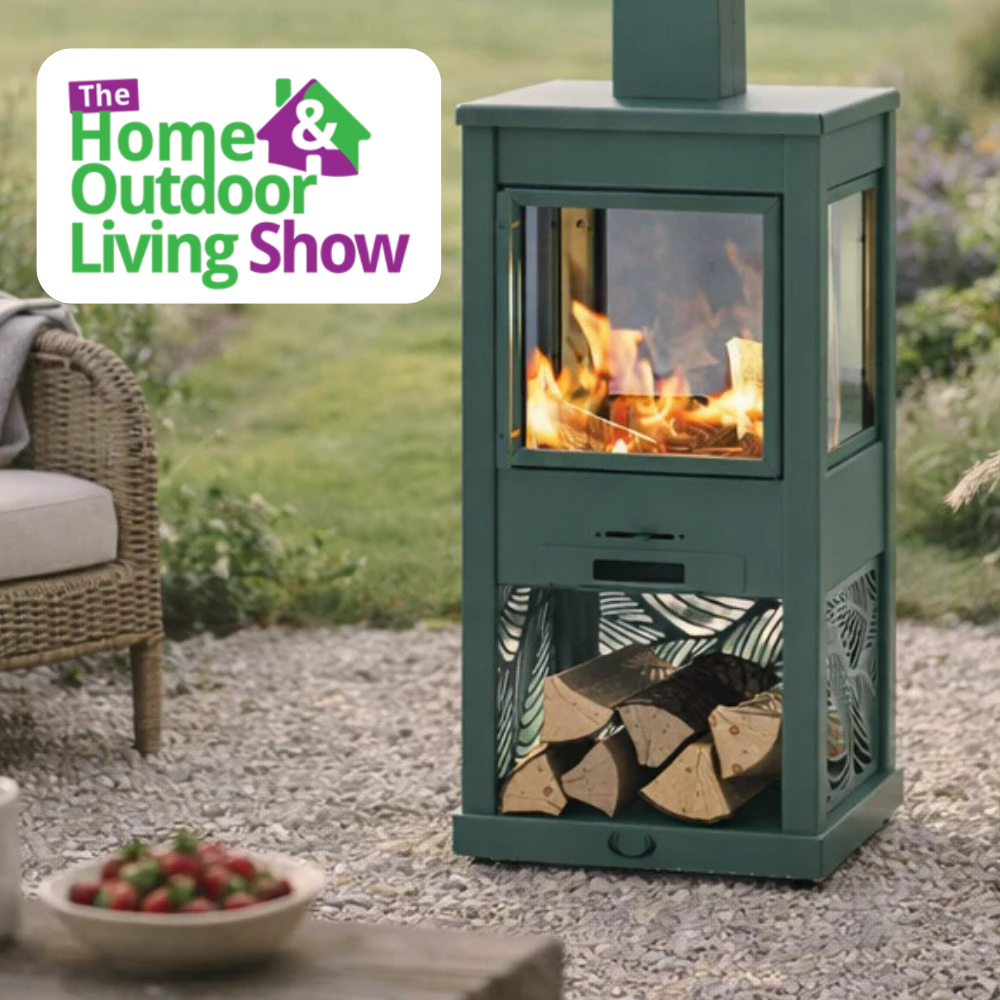 Hunter Pollen outdoor stove at the Home and Outdoor living show