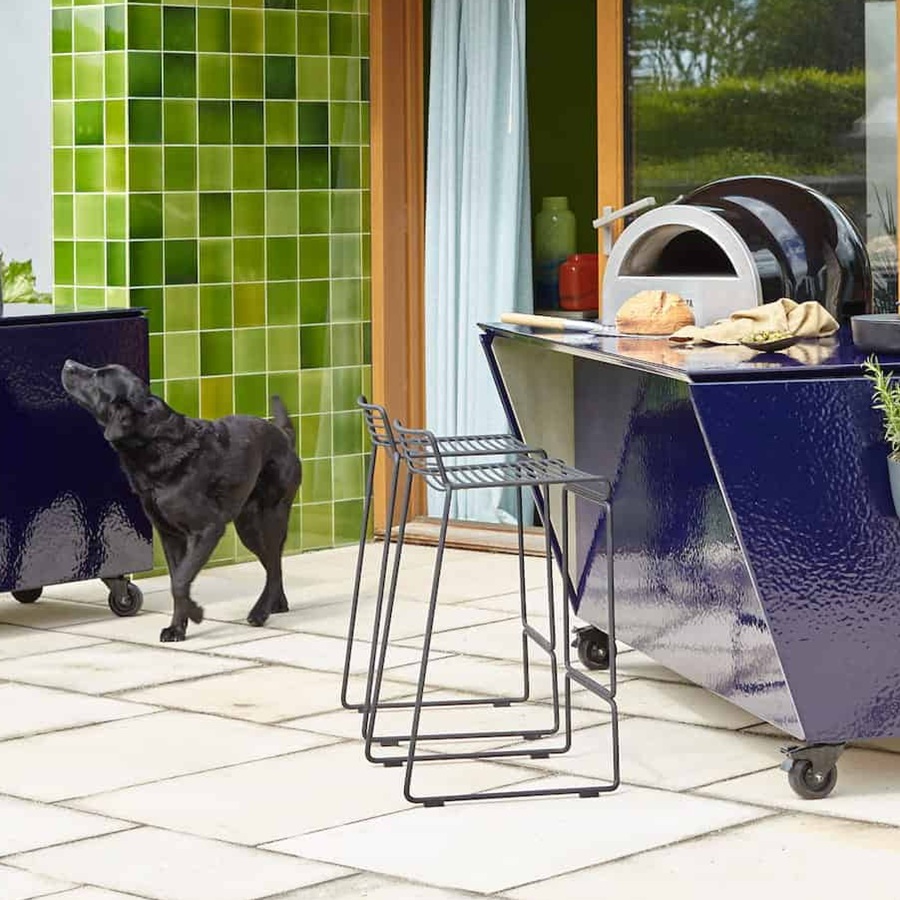HAY Hee Bar Stool (PAIR) - Vlaze Adapt Outdoor Kitchens Lifestyle Image